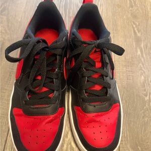 Red and Black Low-Top Sneakers Jordan’s